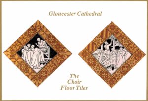Gloucester Cathedral Choir Floor Tiles Postcard RJL Smith