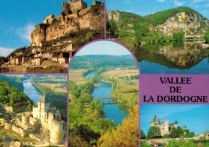 Vallee De La Dordogne Postcard 1999 Beynac Domme Monfort