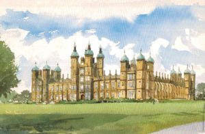 Donaldson’s School Postcard – Alexander D. Bell Watercolour