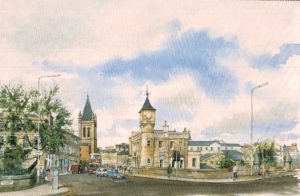 Stockbridge Edinburgh Postcard – Alexander D. Bell Watercolour