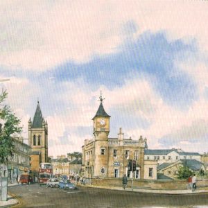 Stockbridge Edinburgh Postcard – Alexander D. Bell Watercolour
