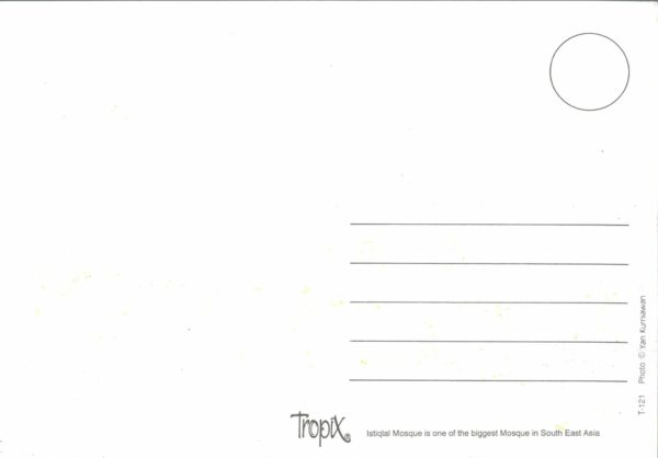 Istiqlal Mosque Postcard – Jakarta Landmark, Tropix Series