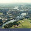 Glasgow Green & River Clyde City View Postcard by Colin Baxter