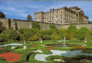 Lyme Park Dutch Garden View Cheshire Postcard