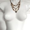 Vintage Layered Wood & Acrylic Tribal-Style Necklace
