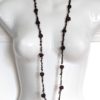 Vintage Hawaiian Kukui Nut Lei Necklace – Deep Brown Polished Finish