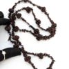 Vintage Hawaiian Kukui Nut Lei Necklace – Deep Brown Polished Finish