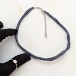 Vintage Faded Blue Multi-Strand Cord Choker