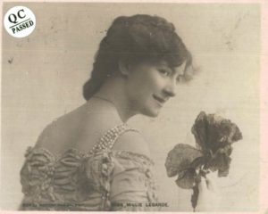 Edwardian Midget Postcard – Miss Millie Legarde, 1904