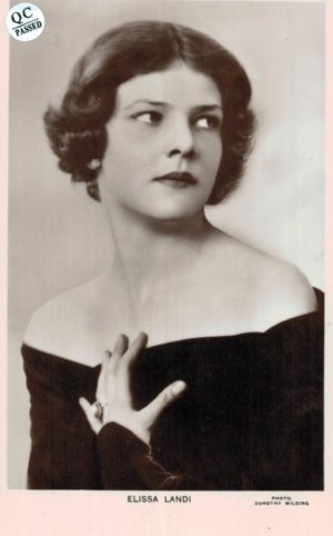 Elissa Landi Postcard No.533 Dorothy Wilding Picturegoer