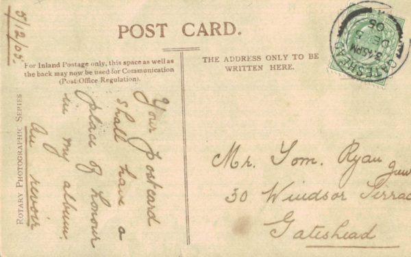 Vesta Tilley Rotary Postcard 175H Bassano 1905 Portrait