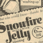 1934 Snowfire Jelly Vanishing Cream Ad – Woman’s Weekly