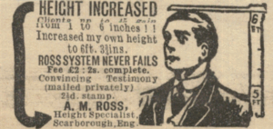 1934 Height Specialist Ross System Ad – Scarborough