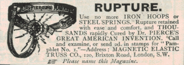 1936 Dr Pierce Rupture Truss Ad – The Sphere London