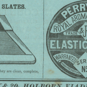 Vintage Ad – Drawing Slates & Perry Elastic Bands, London