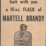 Vintage Martell Brandy Flask Ad – J.&F. Martell Cognac