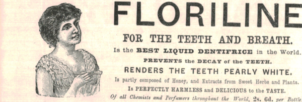 Floriline Dentifrice Advert 1900 Illustrated London News
