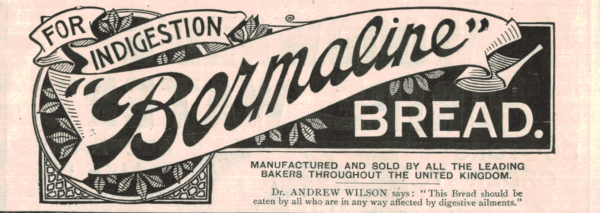 1936 Bermaline Bread Ad – Indigestion Cure Vintage Print