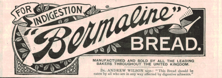 1936 Bermaline Bread Ad – Indigestion Cure Vintage Print