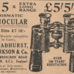 Vintage Broadhurst Binoculars Ad – Prismatic Optics London