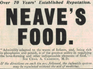 1936 Neave’s Food Ad – Infant Nutrition Print Ephemera