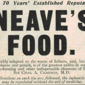 1936 Neave’s Food Ad – Infant Nutrition Print Ephemera