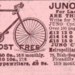 1899 Juno Cycles Ad – Victorian Bicycle Print Ephemera