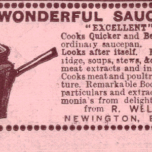 1899 Victorian Print Ad – The Wonderful Saucepan, R. Welbank, Banbury
