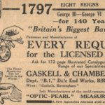 1934 Bar Fittings Advert – Gaskell & Chambers, Birmingham