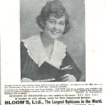 1920 Bloom’s Opticians Advert – London Vision Care Ephemera