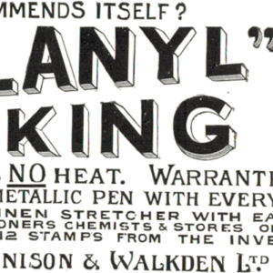 1910 Melanyl Marking Ink Advert – Cooper Dennison London Ephemera
