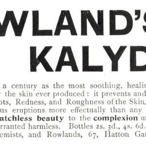 1910 Rowland’s Kalydor Advert – Edwardian Skin Care Ephemera