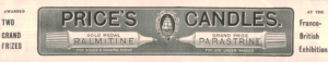 Price’s Candles Ad, 1910 Franco-British Exhibition Winner