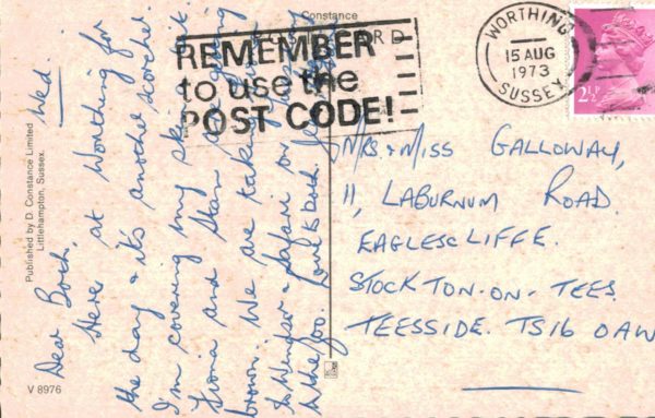 Worthing Seafront Postcard 1973 Constance Sussex Multiview