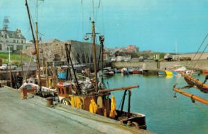 Seahouses Harbour Postcard 1973 Berwick Postmark Colourmaster