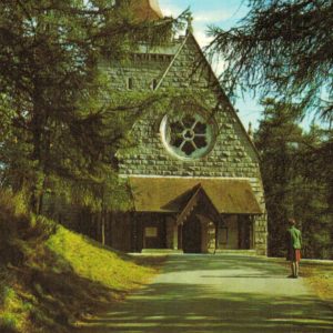 Crathie Kirk Royal Deeside Postcard, 1972 Balmoral Postmark
