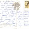 1988 Penang Malaysia Sunset Postcard – Palm Trees & Boats