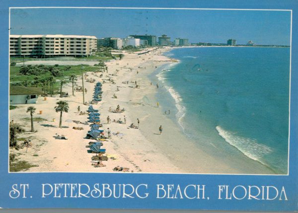 1986 St. Petersburg Beach Florida Postcard – Aerial View