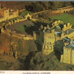 1987 Culzean Castle Postcard – Aerial View, Ayrshire Scotland