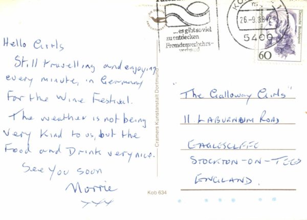 Vintage 1988 Koblenz Postcard – Rhine & Mosel River Views