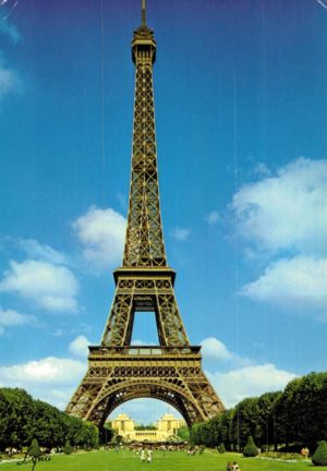 Vintage 1980s Eiffel Tower Paris Postcard – LYNA