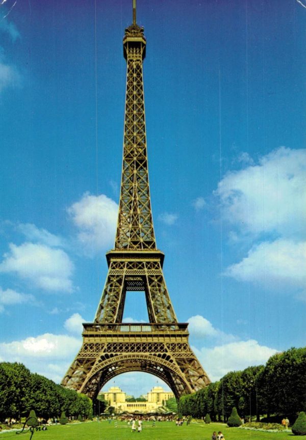 Vintage 1980s Eiffel Tower Paris Postcard – LYNA