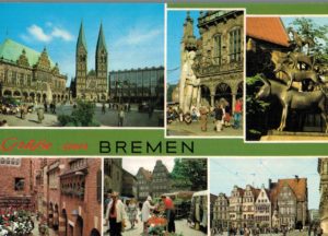 Vintage 1989 Bremen Germany Postcard – City Views
