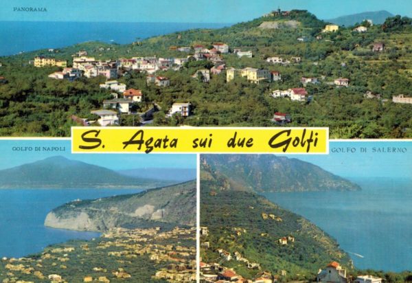 S. Agata sui Due Golfi Multi-View Postcard – Gulf of Naples & Gulf of Salerno