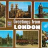 Greetings from London Multi-View Postcard – Iconic Landmarks