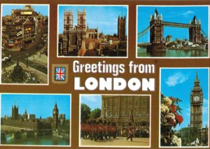 Greetings from London Multi-View Postcard – Iconic Landmarks