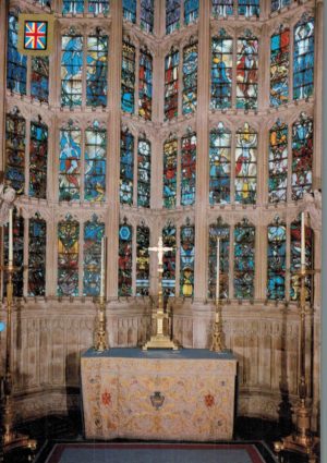 Westminster Abbey RAF Chapel & Battle of Britain Window Postcard