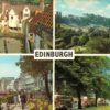 Edinburgh Multi-View Postcard – Castle, Gardens & Monument