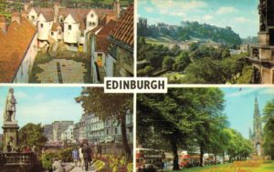 Edinburgh Multi-View Postcard – Castle, Gardens & Monument