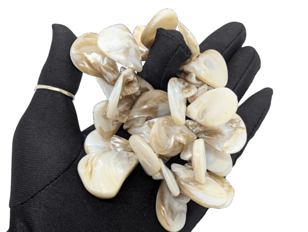 Vintage Mother-of-Pearl Shell Cluster Stretch Bracelet Vintage Mother-of-Pearl Shell Cluster Stretch Bracelet